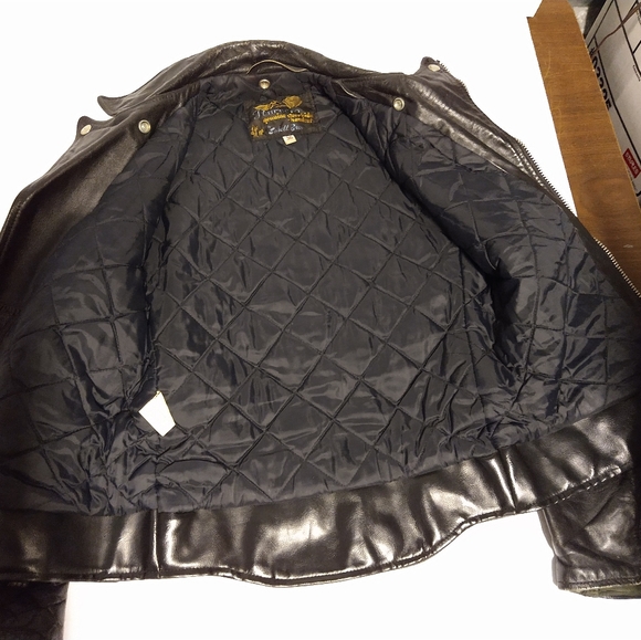 Vintage 60s Schott Bros Steerhide Handcut Perfecto Motorcycle Jacket 36 no belt - Picture 3 of 16